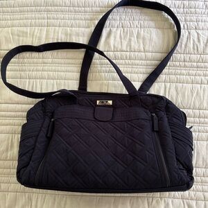 Vera Bradley Navy Quilted Diaper Bag